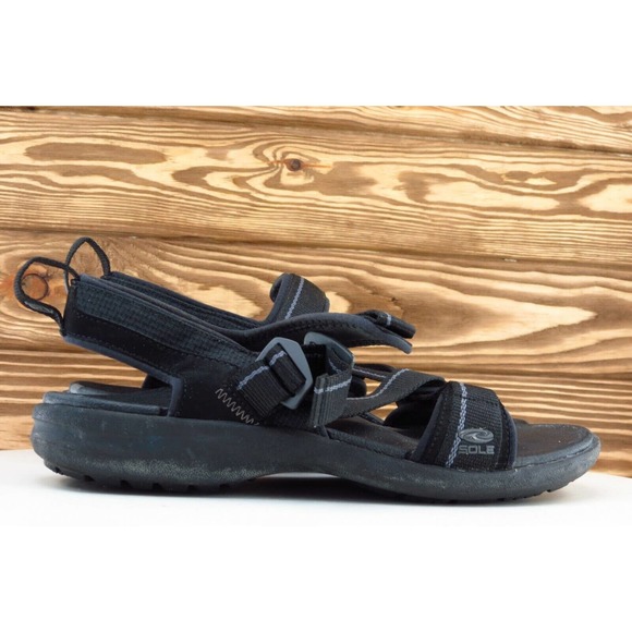 Sole Size 7 M‎ Black Sports Synthetic Mens Sandal Shoes - Picture 4 of 8
